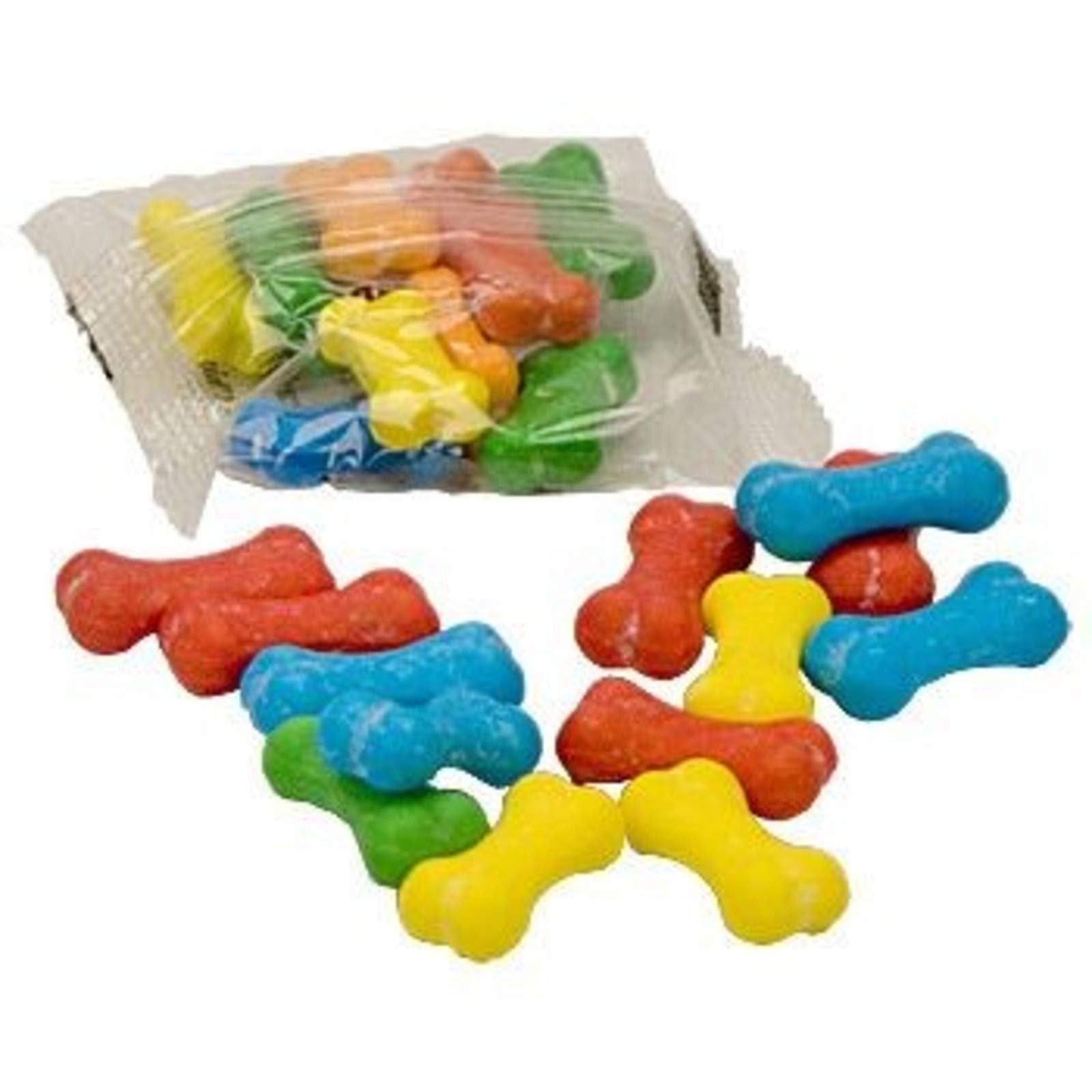 Fun Express Bone Shaped Candy Fun Packs for Halloween - 59 Bags Bulk Candy Individually Wrapped - Party Favors for Kids Birthday Pinata Stuffers