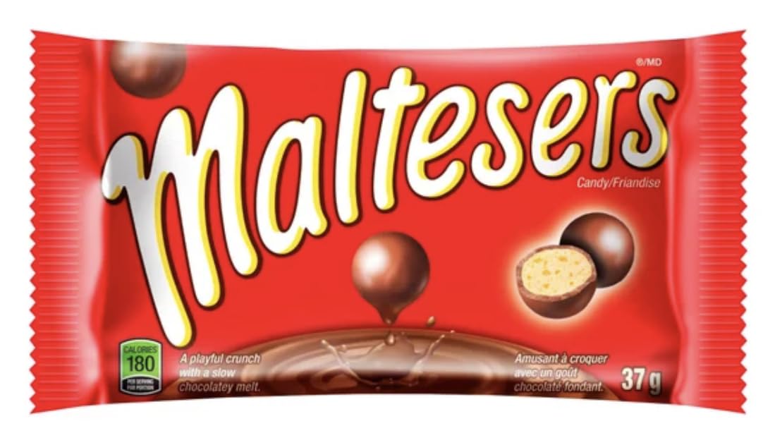 Mars Maltesers Milk Chocolate Candy, 15-Pack, 37g/1.3oz