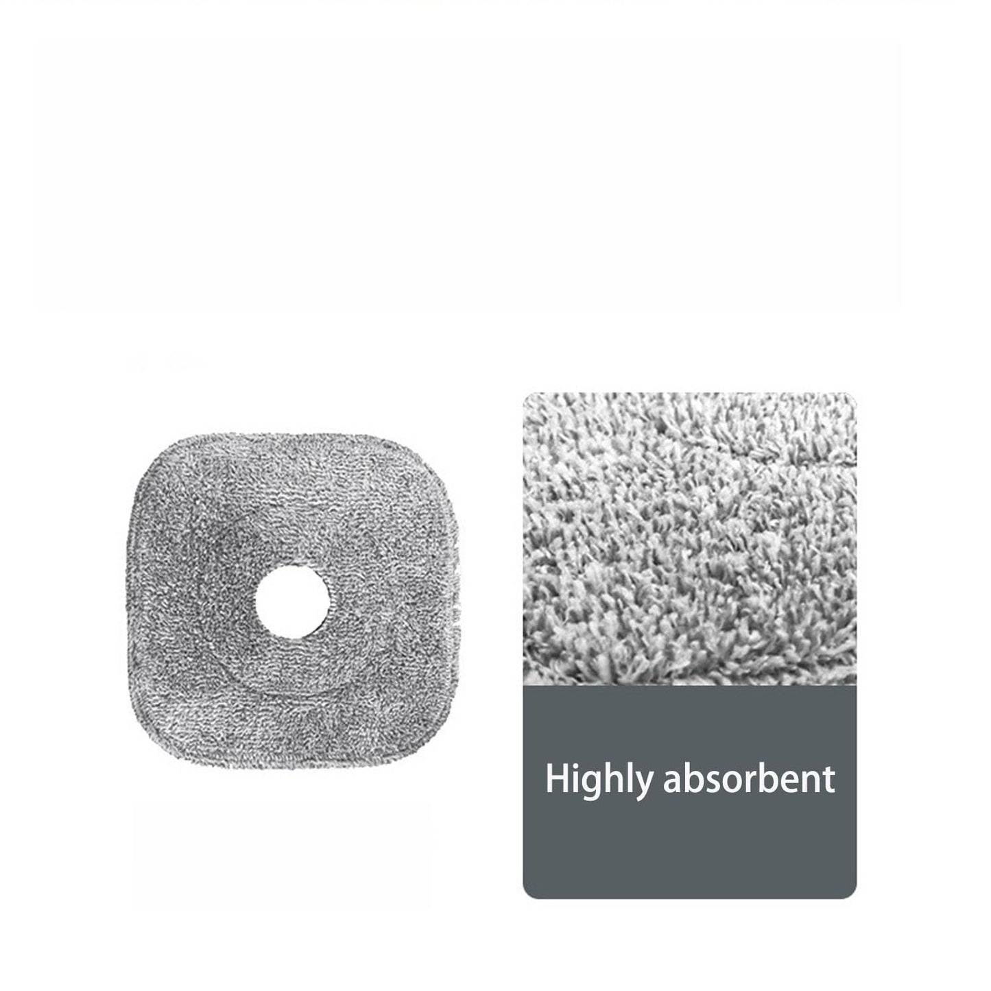 6 Pack 9 Inch Square Microfiber Mop Pad Refill Compatible with True & Tidy SPIN-800 TrueClean Mop M16 Spin Mop and Most Square Spin Mop & Bucket