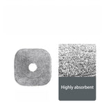 6 Pack 9 Inch Square Microfiber Mop Pad Refill Compatible with True & Tidy SPIN-800 TrueClean Mop M16 Spin Mop and Most Square Spin Mop & Bucket