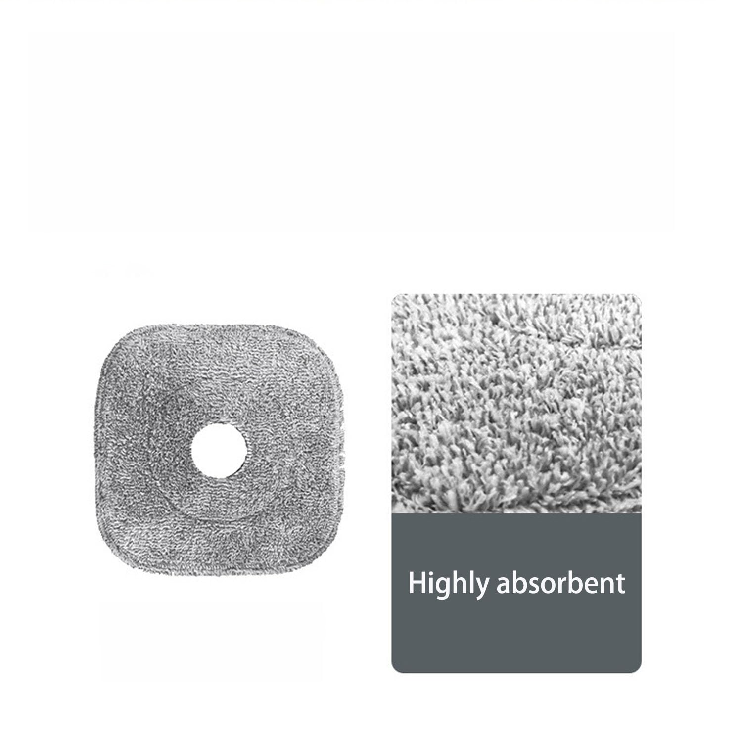 6 Pack 9 Inch Square Microfiber Mop Pad Refill Compatible with True & Tidy SPIN-800 TrueClean Mop M16 Spin Mop and Most Square Spin Mop & Bucket