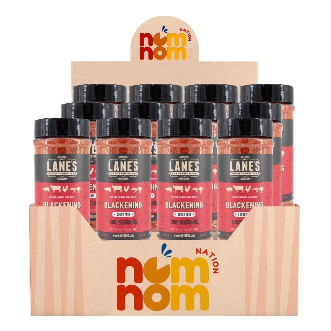 Rub Blackening - 10.2 oz Shaker - Pack of 12 - Cajun Seasoning and Blackened Seasoning for Chicken Rub - Salt Free Seasonings and Spices - Spiceology