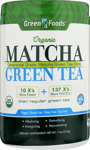 Green Foods Matcha Green Tea, 11 Ounce Sold By HERO24HOUR Thank You