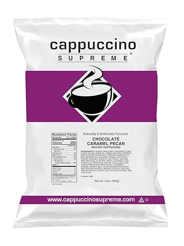 Cappuccino Supreme 2 lb bag Chocolate Caramel Pecan Instant Cappuccino Mix