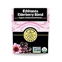 Buddha Teas - Organic Echinacea Elderberry Blend - Herbal Tea - For Health & Wellbeing - With Antioxidants & Minerals - Clean Ingredients - No