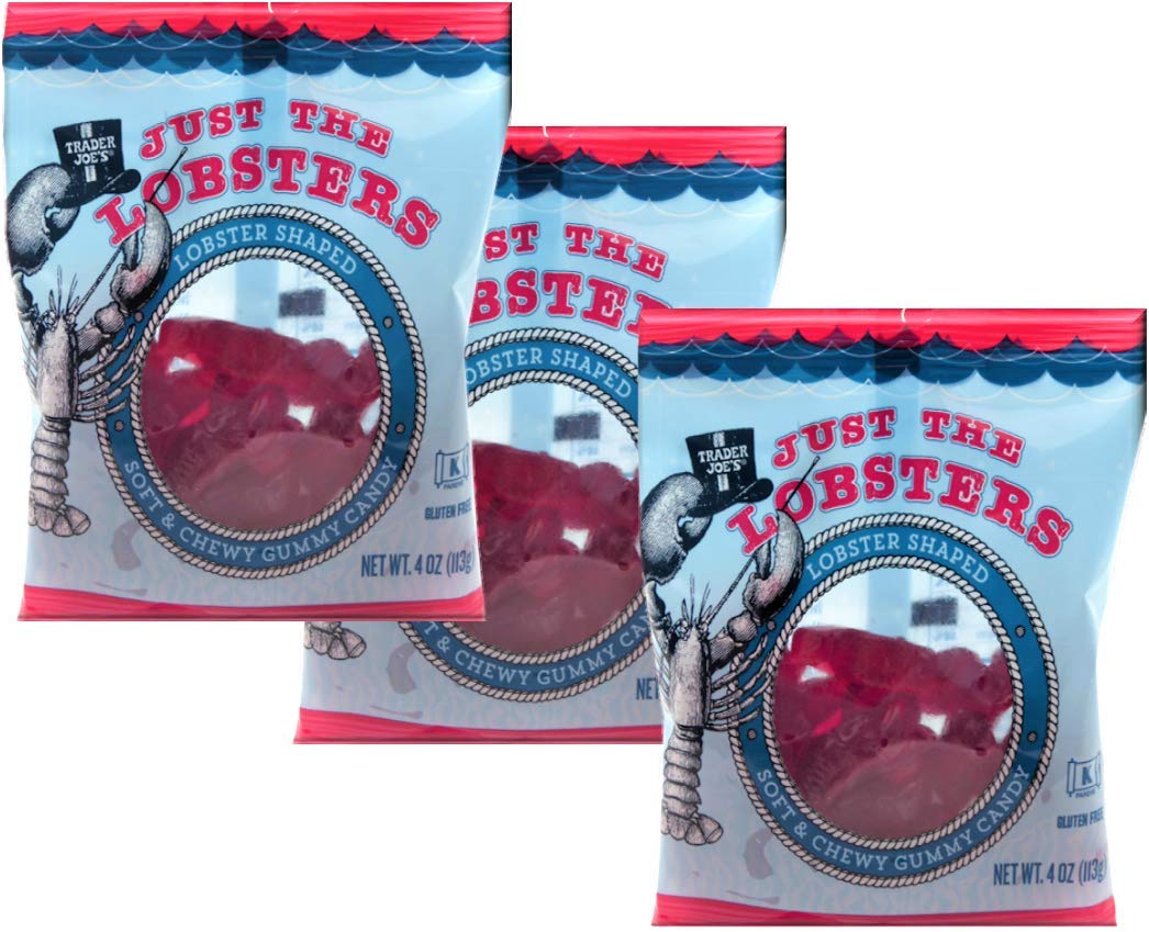 Trader Joes Just The Lobsters Gluten Free Gummy Candy (3 Pack)