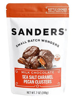 Sanders Small Batch Wonders Kettle Cooked Candy, 8 oz. (Milk Chocolate Sea-Salt Caramel Pecan Clusters)