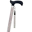 Jacqueline Kent Sugar Cane - Adjustable Cane - Flamingo Pink Diamond