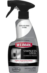 Weiman Stainless Steel Cleaner and Polish Trigger Spray, 12 Fl Oz