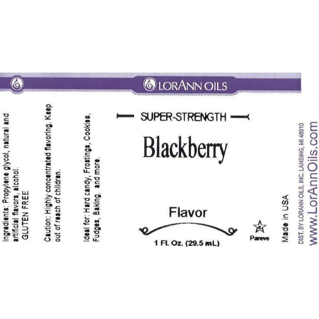 LorAnn Artificial Flavoring Oils, Blackberry Flavoring Oil, 1 Ounce Bottle