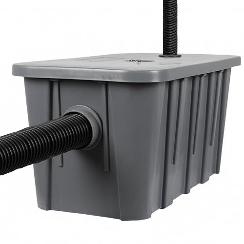 Generic Under Sink Grease Trap Box Commercial Oil Solidifier for Disposal with Removable Filter Basket Grease Interceptor Prevents Clogs