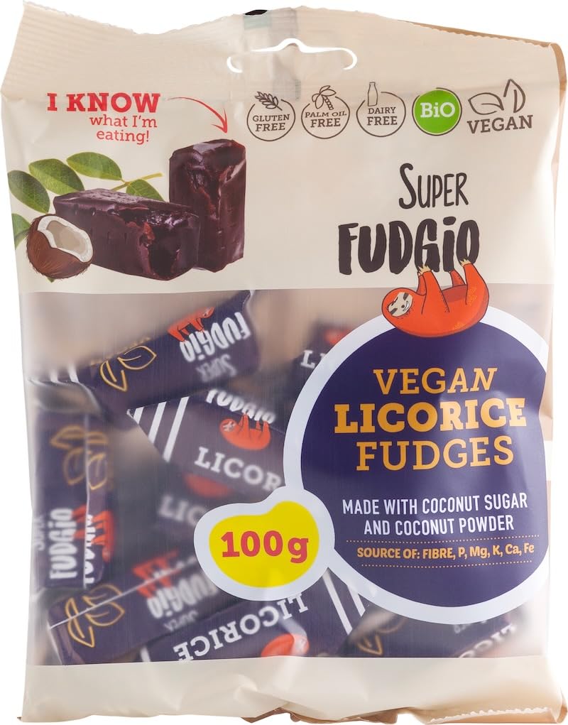 Me Gusto SF Organic & Vegan Licorice Fudge 100g (4 pcs)