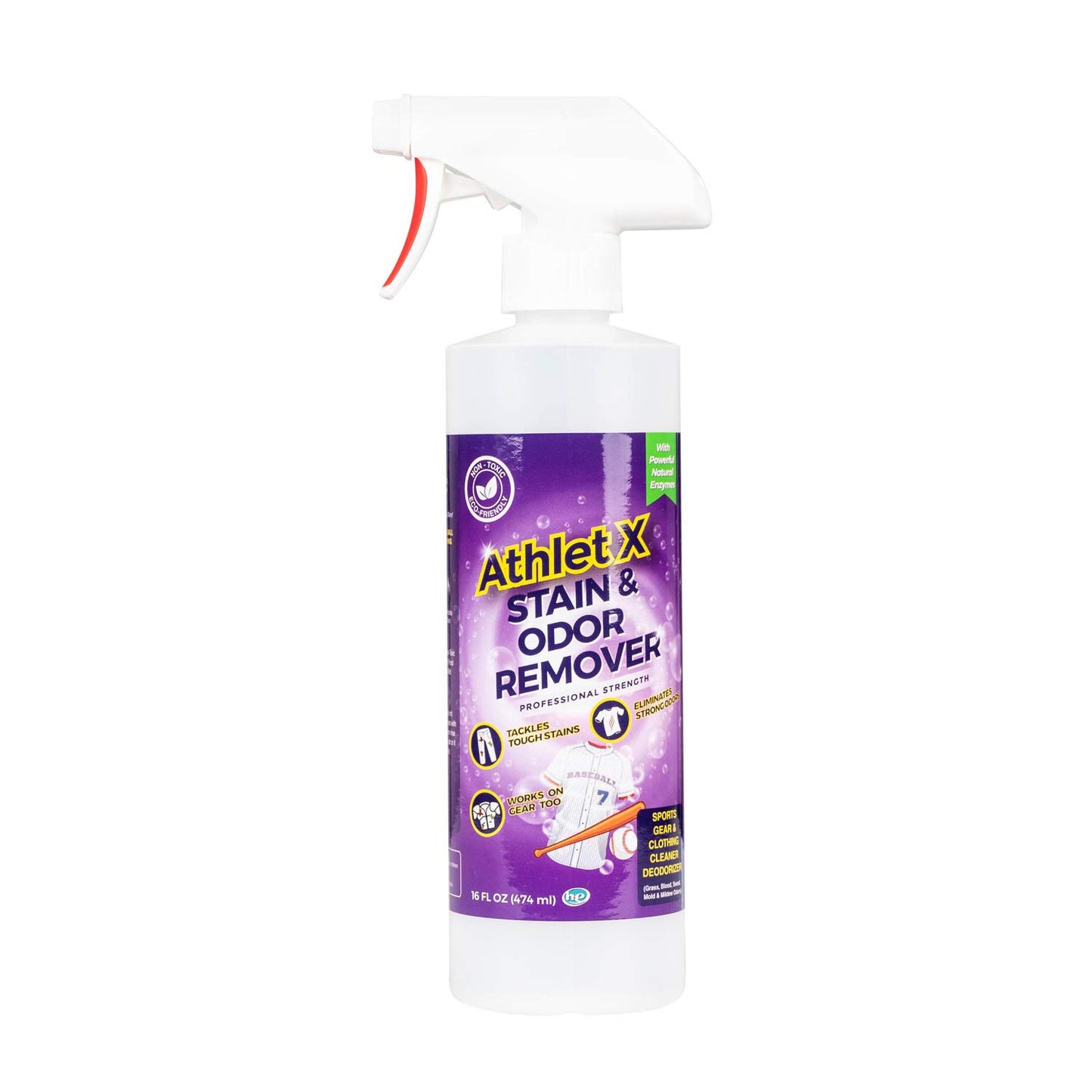 AthletX Amazing laundry detergent liquid Sports Wear Stain & Odor Remover - Grass, Blood & Sweat Stains & Odors - Workout Clothes - Natural Enzymes