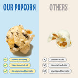 Tochi Gourmet Popcorn Snacks - Black Sesame Flavor - Using Large Popcorn Kernels, Popcorn balls, Gluten Free, Non GMO Corn, All natural, Healthy Pop