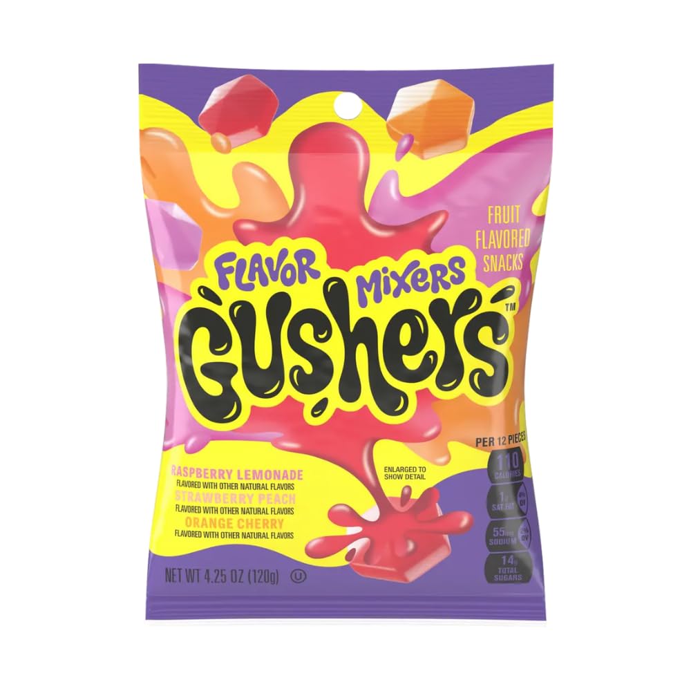 BETTY CROCKER FRUIT GUSHERS FLAVOR MIXERS PIECE FRUIT SNACK 1 CT 4.25 OZ