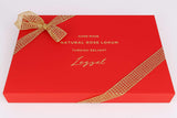 Lezzet, Handmade Rose Turkish Delight, Traditional Lokum, 15 Pieces, Premium Lokum with Real Rose Flavor with Gift Box, 9.87 oz (280gr)