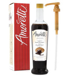 Amoretti - Premium Crema di™ Chocolate Syrup, 94 Servings Per Bottle (750 ml), with Pump for Flavoring Coffees, Cocktails, and other Beverages, Gluten