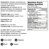 Food to Live Organic FiberFull Flax, Hemp and Chia Seeds Blend, 10 Pounds with Cold-Milled Flax, Non-GMO, Bulk. Rich in Omega 3 and Fiber. Perfect