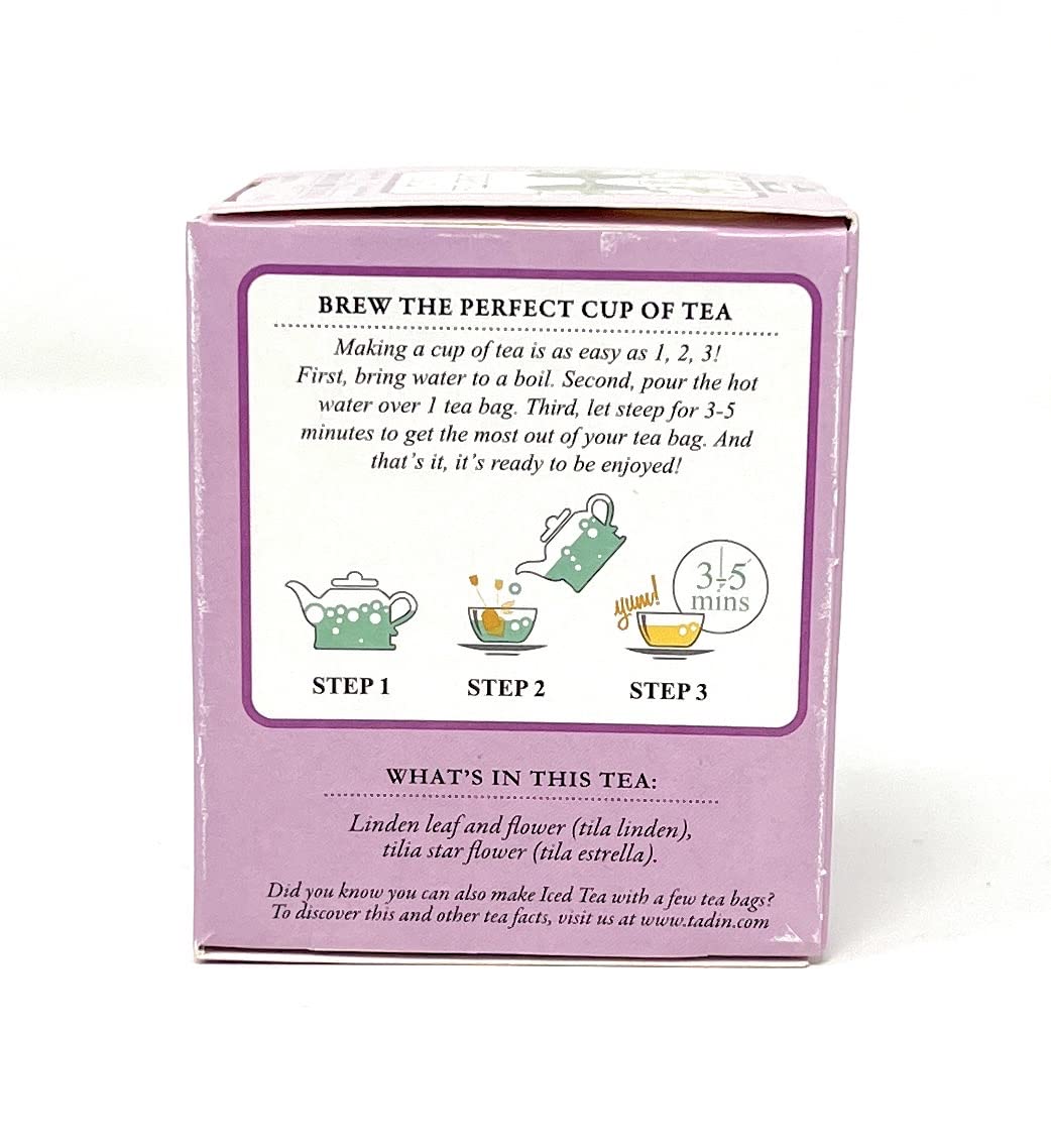 Tadin Linden Tea 6 Boxes Of 10 Bags Per Box (60 Bags)