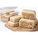 Arjhanay’s Sweets White Frosted Peanut Butter Bars, 12 oz Container (22-25 Pieces) - Thick Bakery-Style Candy with Sweet White Coating, Plant-Based