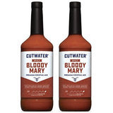 Cutwater Spicy Bloody Mary Mix 2 Pack - 1L Bottles- 25 Calories Fat-Free - Full-Bodied Flavorful Mixer