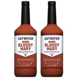 Cutwater Spicy Bloody Mary Mix 2 Pack - 1L Bottles- 25 Calories Fat-Free - Full-Bodied Flavorful Mixer