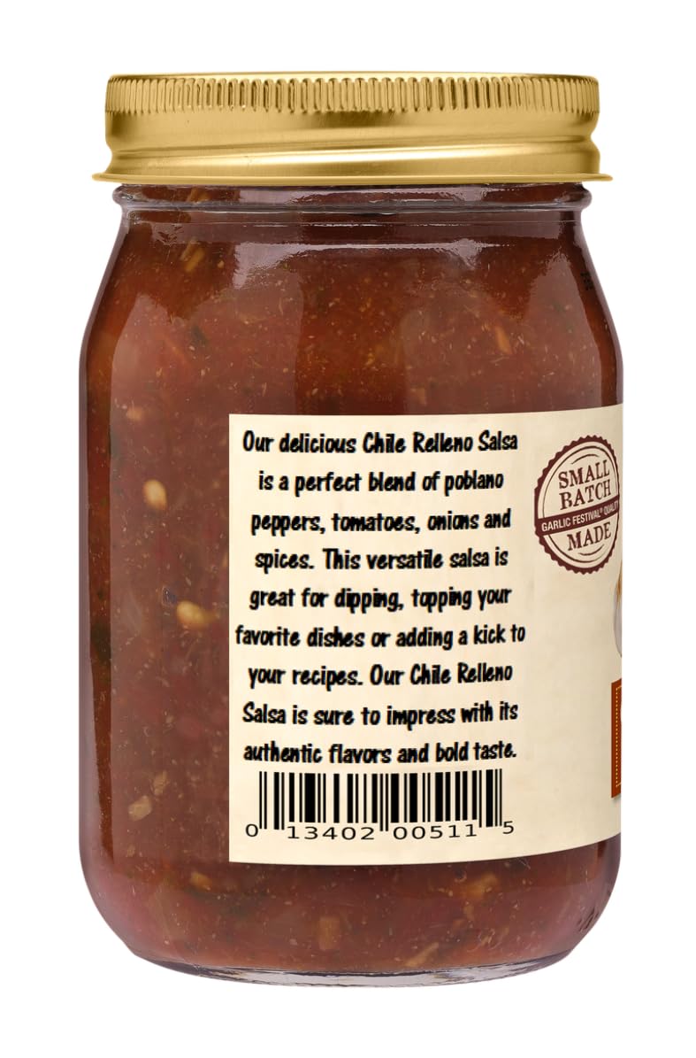 Garlic Festival Foods Chile Relleno Salsa 16oz.