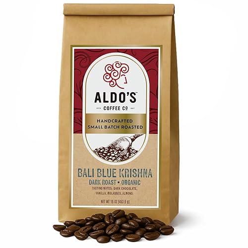 Aldo's Coffee Company Bali Blue Whole Bean Coffee - Organic, Single Origin, Low Acidity - 16 oz
