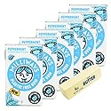 Milliways Gum Milliways Pepermint 10 PC (Pack of 6) - Xylitol Gum Chewing Gum - Mentos Gum Orbit Gum Alternative with Squishy - 7 Total Items