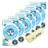 Milliways Gum Milliways Pepermint 10 PC (Pack of 6) - Xylitol Gum Chewing Gum - Mentos Gum Orbit Gum Alternative with Squishy - 7 Total Items