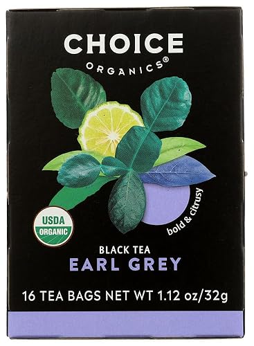 CHOICE ORGANIC TEAS TEA,OG2,EARL GREY, 16 BAG