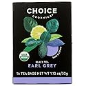 CHOICE ORGANIC TEAS TEA,OG2,EARL GREY, 16 BAG