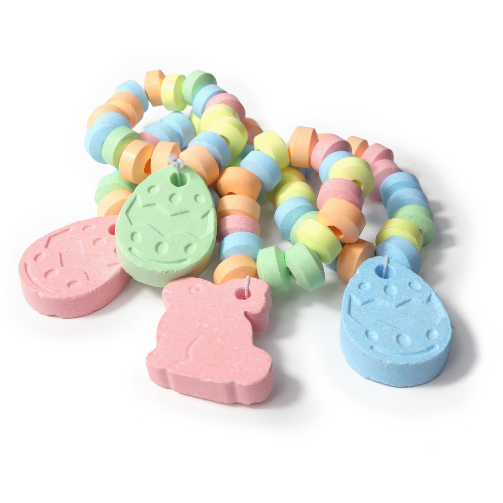 Easter Candy Bracelets, Individually Wrapped Edible Jewelry for Baskets, Egg Fillers and Hunts, 20 Count