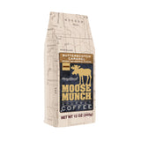 Moose Munch Butterscotch Caramel Ground Coffee - 4 Pack, 12 oz Bags - Sweet Buttery Caramel Flavored Medium Roast Coffee