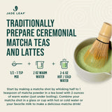 Jade Leaf Matcha Barista Blend Ceremonial Grade Matcha Green Tea Powder - 100% Pure Japanese First Harvest Green Tea for Lattes, Ceremonies, 50g