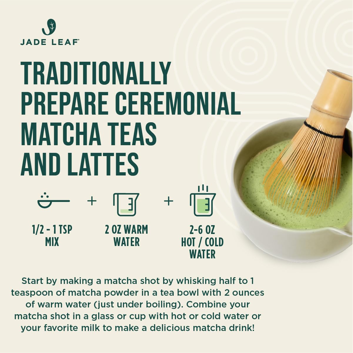 Jade Leaf Matcha Organic Ceremonial Grade Matcha Green Tea Powder On The Go Packets - For Lattes, Smoothies, Usucha, 100 Count (0.04 Ounce Packets)