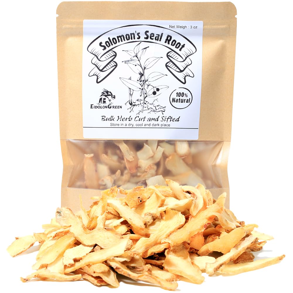 EidolonGreen Organic Solomon's Seal Root - 100% Pure Natural Herb, Helps Support Healthy Immune Function & Daily Vitality, Aids in Physical Recovery