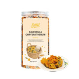 Calendula Tea - Dried Marigold Flowers Loose Leaf, Non-GMO, Caffeine-Free, Whole Edible Blossoms for Baking, DIY Crafts, or Gift - 5.29oz (150g)