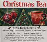 Nuwati Herbals Christmas Tea with Cinnamon, Anise, Cloves, Orange Peel and More, Herbal Loose Green Leaf Tea, 3 ounces