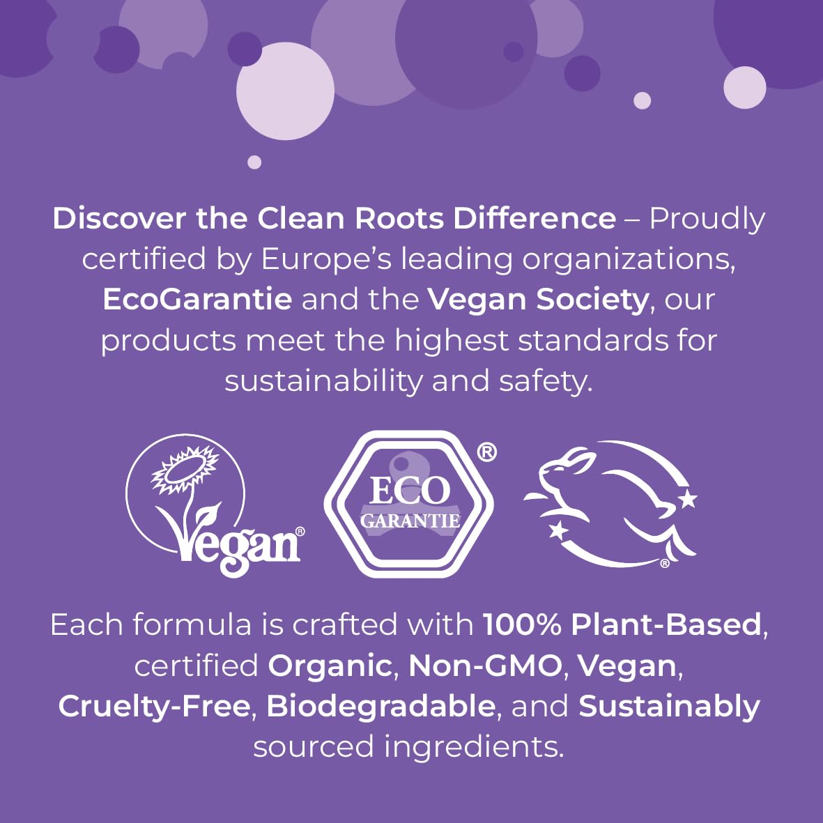 Clean Roots Baby Laundry Detergent, EcoGarantie Certified 100% Organic & Natural, Scent-Free & Hypoallergenic, Dermatologically Tested & Approved - 55