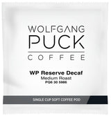 Wolfgang Puck Coffee, Chef's Reserve Decaf, 9.5 Gram Pods, 18 Count (WGP016432)