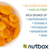 Nutbox | Dried Apricots Turkish | 2 pounds (32 ounces), No Added Sugar, Naturally Sweet, Gluten Free, Good Source of Vitamin E and Potassium Packed