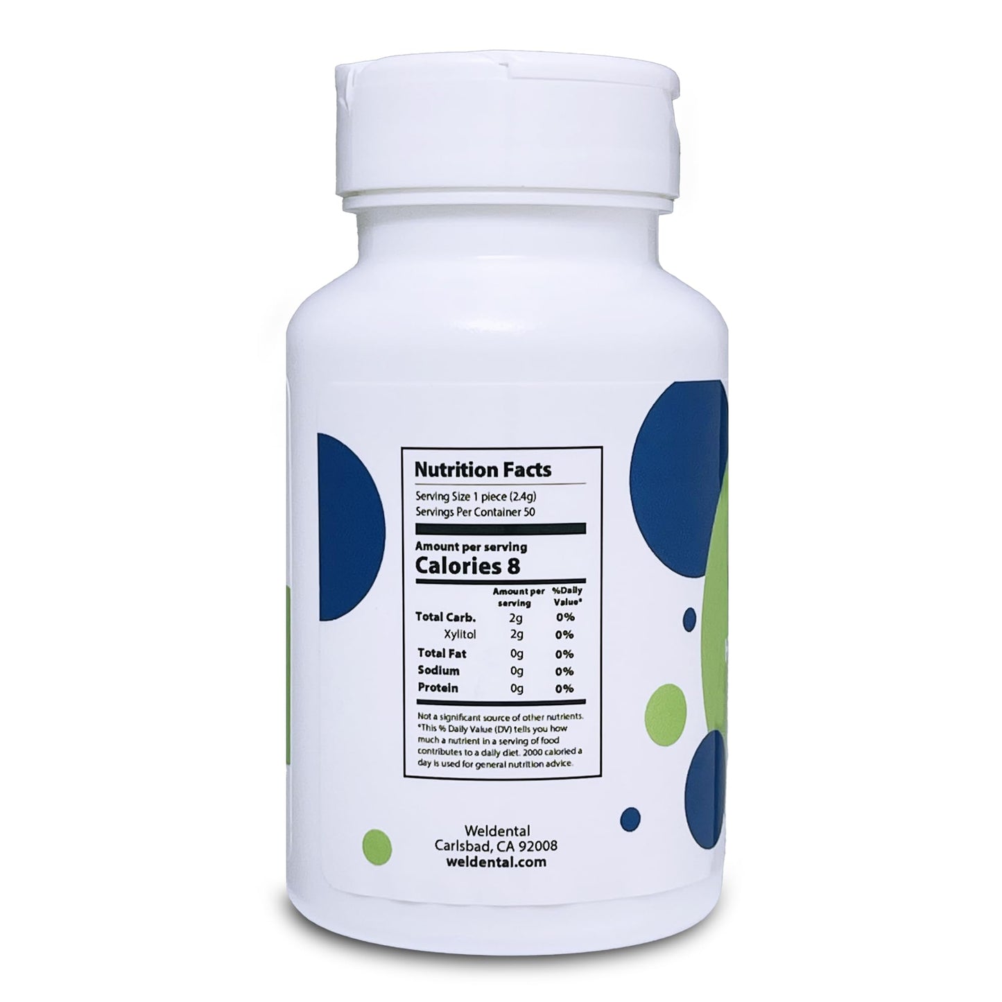 Weldental Micro Hydroxyapatite Gum with Xylitol Peppermint 50 count