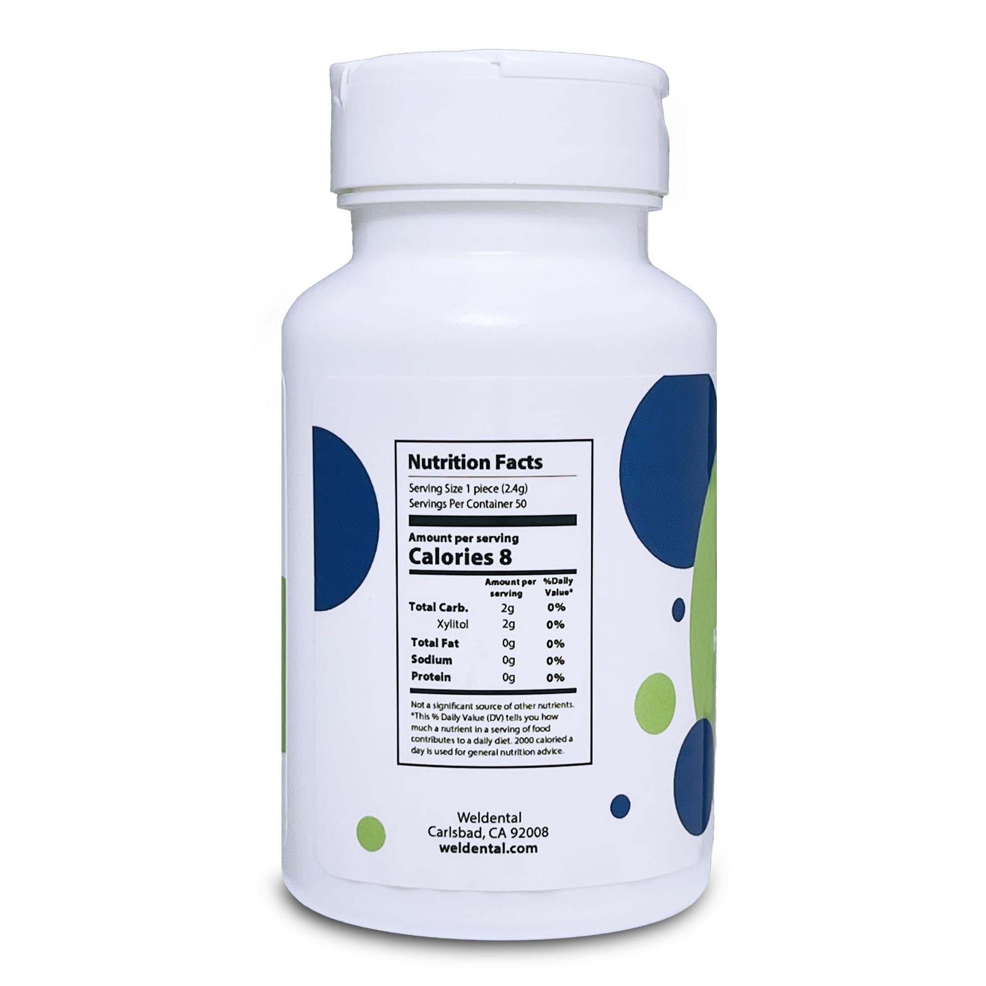 Weldental Micro Hydroxyapatite Gum with Xylitol Peppermint 50 count