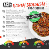 Lane's Honey Sriracha Seasoning, All-Natural Sriracha Powder Seasoning Blend with Garlic & Herb Honey Seasoning for Pork & Meat, Made in USA, 4.6 Oz