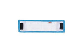 Rubbermaid Commercial Products 18 inch Adaptable Flat Mop Microfiber Pad, Blue, for Janitorial/Professional Cleaners and Light-Duty Cleaning/Mopping