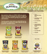 Jumbo Golden Seedless Raisins 3 15 oz. Canisters