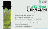 Green Bean Buddy Hospital Grade Disinfectant Flu Spray, Tubercilocidal, Herpes Spray, Staph Infection, HIV, Mold Control, All Surface Sanitizer, 20oz