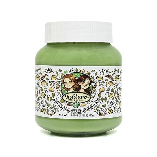 Creamy Pistachio Spread, Spreadable Pistachio Cream, 11.64 oz (330g)