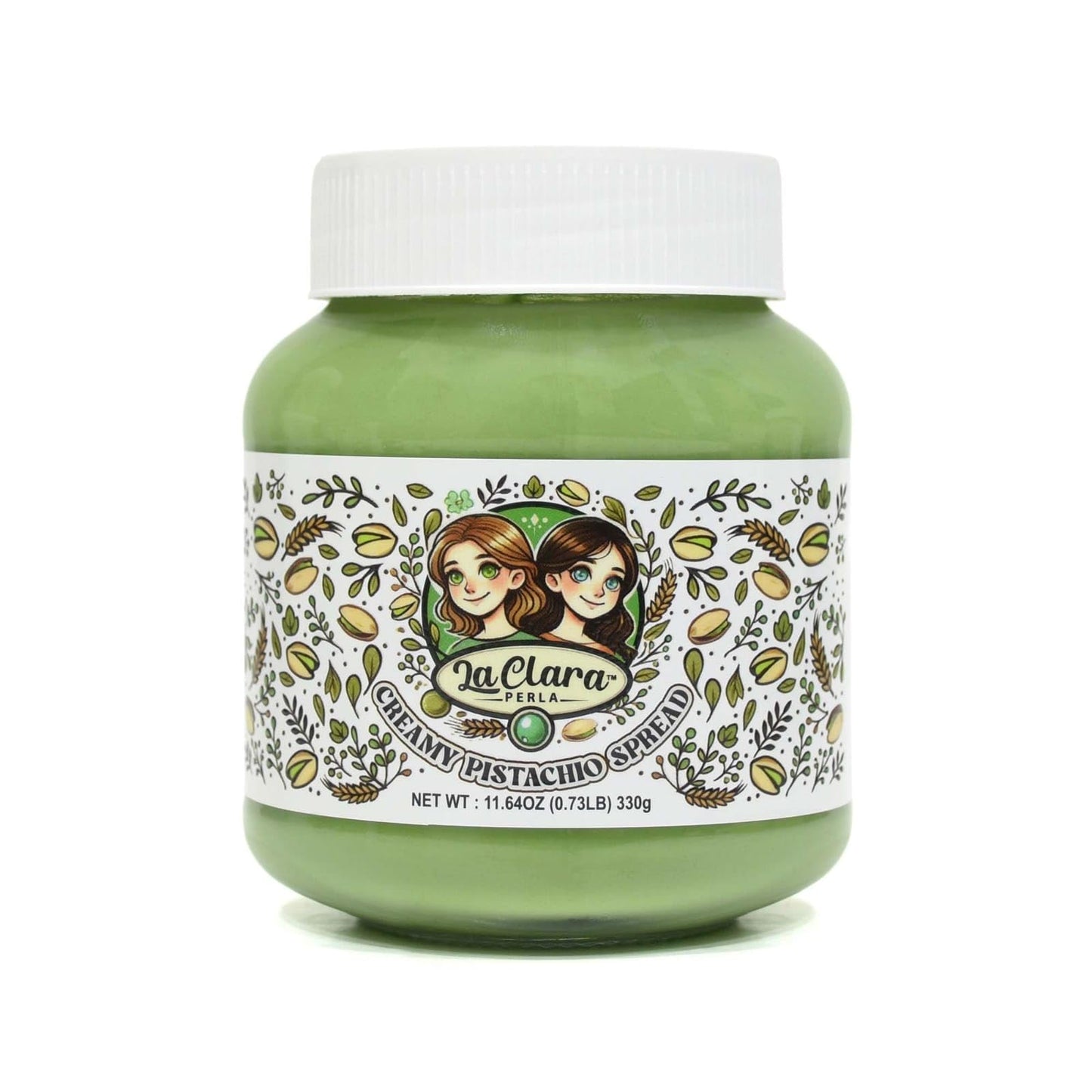 Creamy Pistachio Spread, Spreadable Pistachio Cream, 11.64 oz (330g)